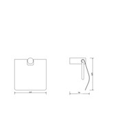 Toiletrolhouder Aqua Splash Goldy Inclusief Klep Geborsteld Messing Goud