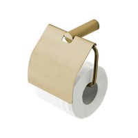 Toiletrolhouder Aqua Splash Goldy Inclusief Klep Geborsteld Messing Goud