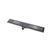BWS Douchegoot Flens Met Uitneembare Haarfilter 90x7x6.7 cm Gunmetal