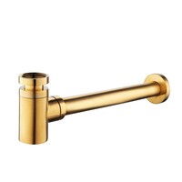 Fonteinset Boss Wessing Rinka 36x18x9 cm Links Carrara Messing Geborsteld Goud