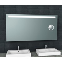 Badkamerspiegel Aqua Splash Mire Rechthoek Inclusief LED Verlichting + Scheerspiegel 160 cm