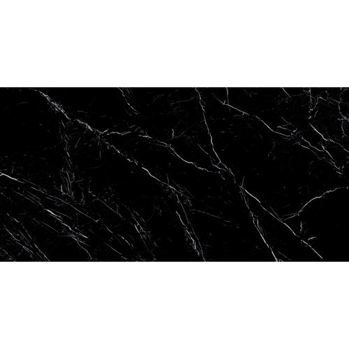 XL Vloertegel Energieker Ekxtreme Levigato Marquina Black Glans Zwart 120x270 cm (prijs per tegel) 