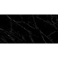 XL Vloertegel Energieker Ekxtreme Levigato Marquina Black Glans Zwart 120x270 cm (prijs per tegel)