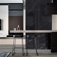 XL Vloertegel Energieker Ekxtreme Naturale Marquina Black Mat Zwart 120x270 cm (prijs per tegel)