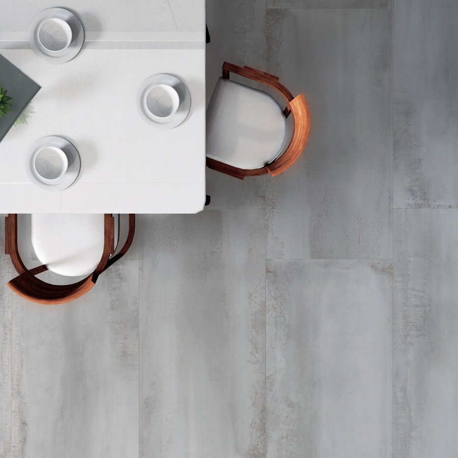 Vloertegel Energieker Oxidatio Titanium Grijs 60x120 cm (prijs per m2)