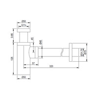 Sifon Design Brauer Gold Edition Geborsteld Goud