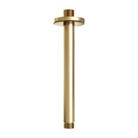Regendoucheset Inbouw Brauer Gold Edition Thermostatisch 30cm met Plafondarm, Glijstang en Handdouche 3-Standen Losse Stopkranen Geborsteld Goud