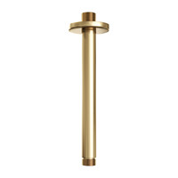 Regendoucheset Inbouw Brauer Gold Edition Thermostatisch 30cm met 3-Weg Omstelling, Plafondarm, Glijstang en Staaf Handdouche Geborsteld Goud