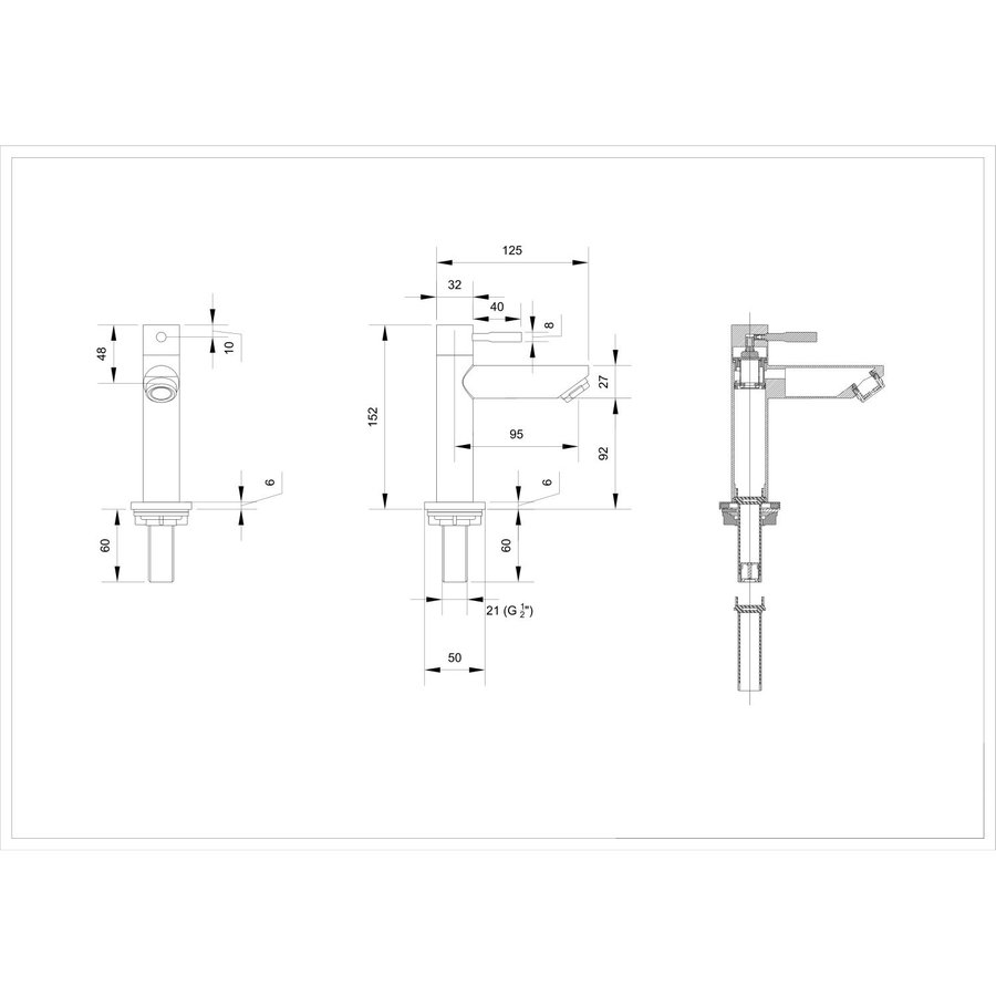 Fonteinkraan INK Laag Model Chroom