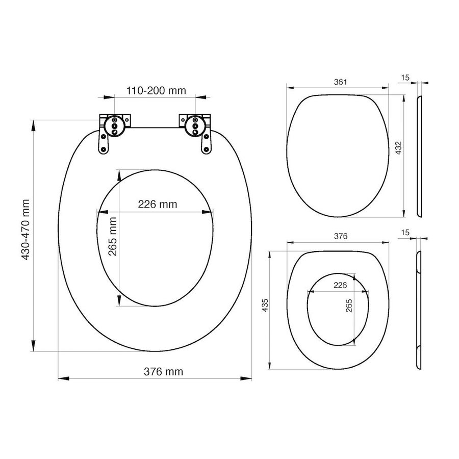 Toiletzitting Tiger Hetta Comfort Feel Softclose Houtstructuur Bruin