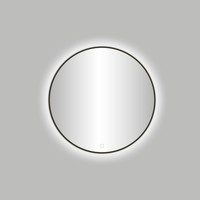 Badkamerspiegel Best Design Venetië Moya LED Verlichting 60x60 cm Rond Gunmetal