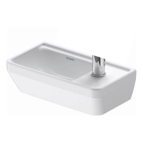 Fontein Duravit D-Neo WonderGliss Inbouw Met Kraanvlak 1 Kraangat 40 cm Hoogglans Wit 