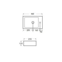 Wiesbaden Rhea fontein rechts 455x260x120 wit