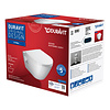 Toilet Duravit D-Neo Wand Set Rimless Diepspoel 54 cm Hoogglans Wit