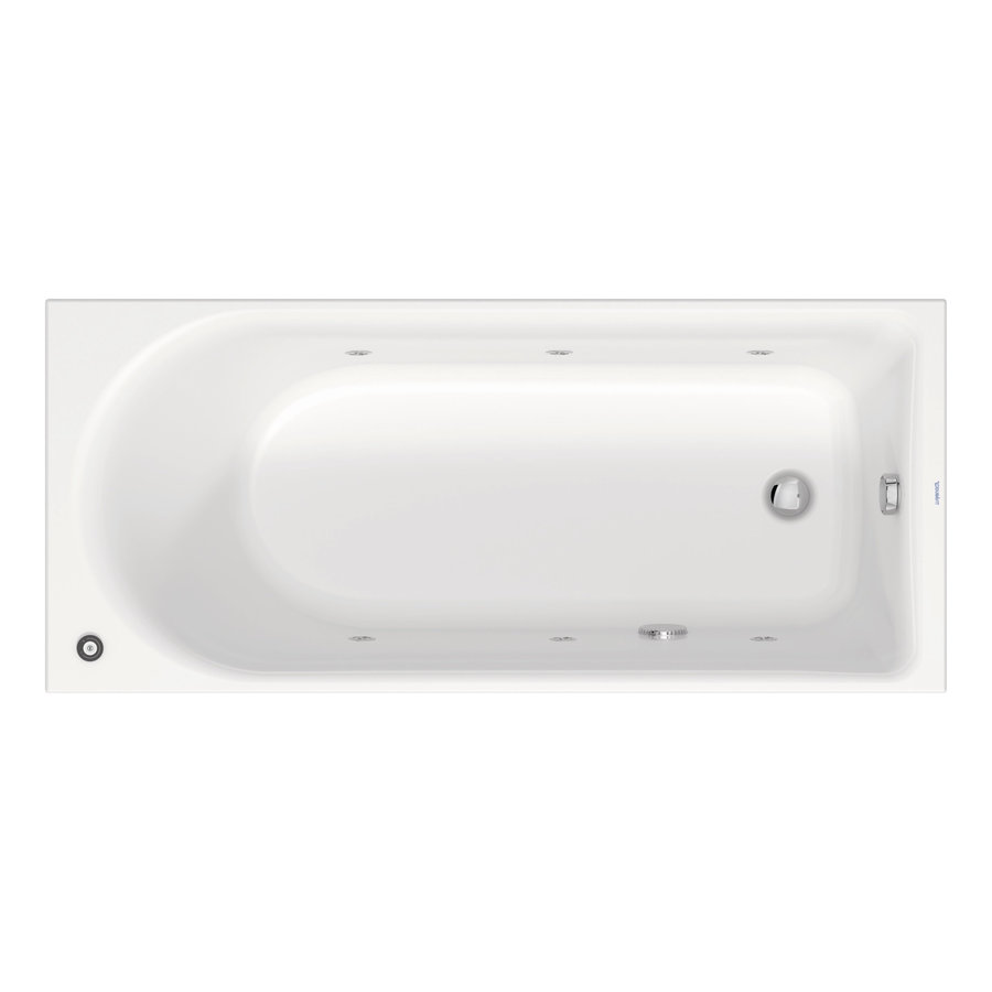 Whirlpool Duravit D-Neo Inbouw 160x70x48.5 cm Wit