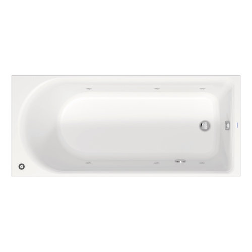 Whirlpool Duravit D-Neo Inbouw 180x80x48.5 cm Wit 