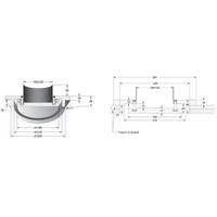 Instucbare ventilatierooster Ventmann Circle 10 cm