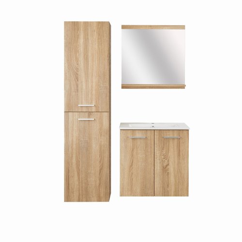 Badmeubelset Allibert Alban 60x58x46 cm Eik Hamilton (Flat Pack) 