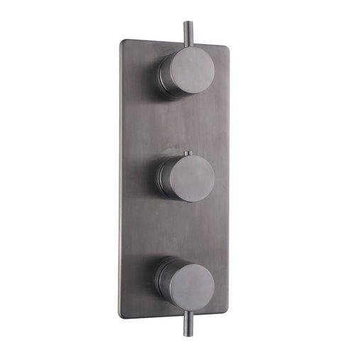 Afbouwdeel Douche Aquasplash Cemal Thermostatisch 3-Weg Gunmetal 