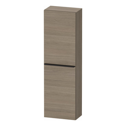 Hoge Kast Duravit D-Neo Kolomkast Wand 132 cm Linksdraaiend Mat Terra Eiken 