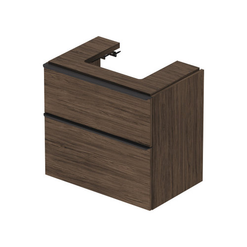 Badmeubel Duravit D-Neo Wand 68.4x44.2x62.5 cm Mat Noten (Donker) 