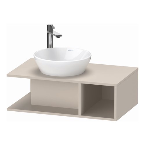 Badmeubel Duravit D-Neo Wand 80x48x26 cm Rechts Mat Taupe 