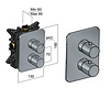 Hotbath Douchethermostaat Hotbath Gal Inbouw 2-weg Omstel Mat Zwart (excl. inbouwdeel)