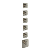 Thermostaat Hotbath Gal High Flow met 5 Stopkranen Geborsteld Nikkel PVD