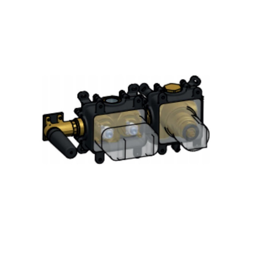 Inbouwdeel Hotbath Gal voor Inbouwthermostaat met 2 Pushbuttons