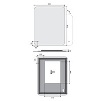 Badkamerspiegel Hotbath 80x60 cm Incl LED En Spiegelverwarming IP44