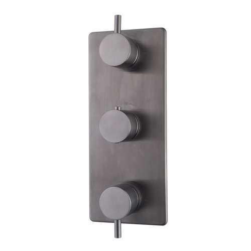 Douchekraan Inbouw Wiesbaden Caral Thermostatisch 3-Weg Gunmetal 