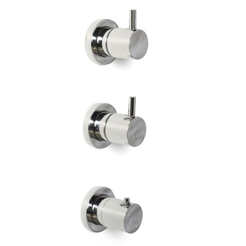 Inbouw Douchekraan Bongio Squandra Thermostatisch met 2 Stopkranen en Installatiebrug Chroom 