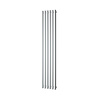 Plieger Designradiator Plieger Trento 814 Watt Middenaansluiting 180x35 cm Zilver Metallic