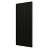 Designradiator Plieger Cavallino Retto Dubbel 1936 Watt Middenaansluiting 180x75,4 cm Mat Zwart