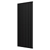 Designradiator Plieger Cavallino Retto Enkel 1666 Watt Middenaansluiting 200x75,4 cm Mat Zwart