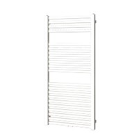 Designradiator Plieger Roma M 125,5 x 60 cm 700 Watt Middenaansluiting Zilver Metallic