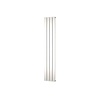 Plieger Designradiator Plieger Cavallino Retto Enkel 666 Watt Middenaansluiting 200x29,8 cm Zilver Metallic