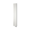 Designradiator Plieger Cavallino Retto Elektrisch 800 Watt 180x29,8 cm Zilver Metallic