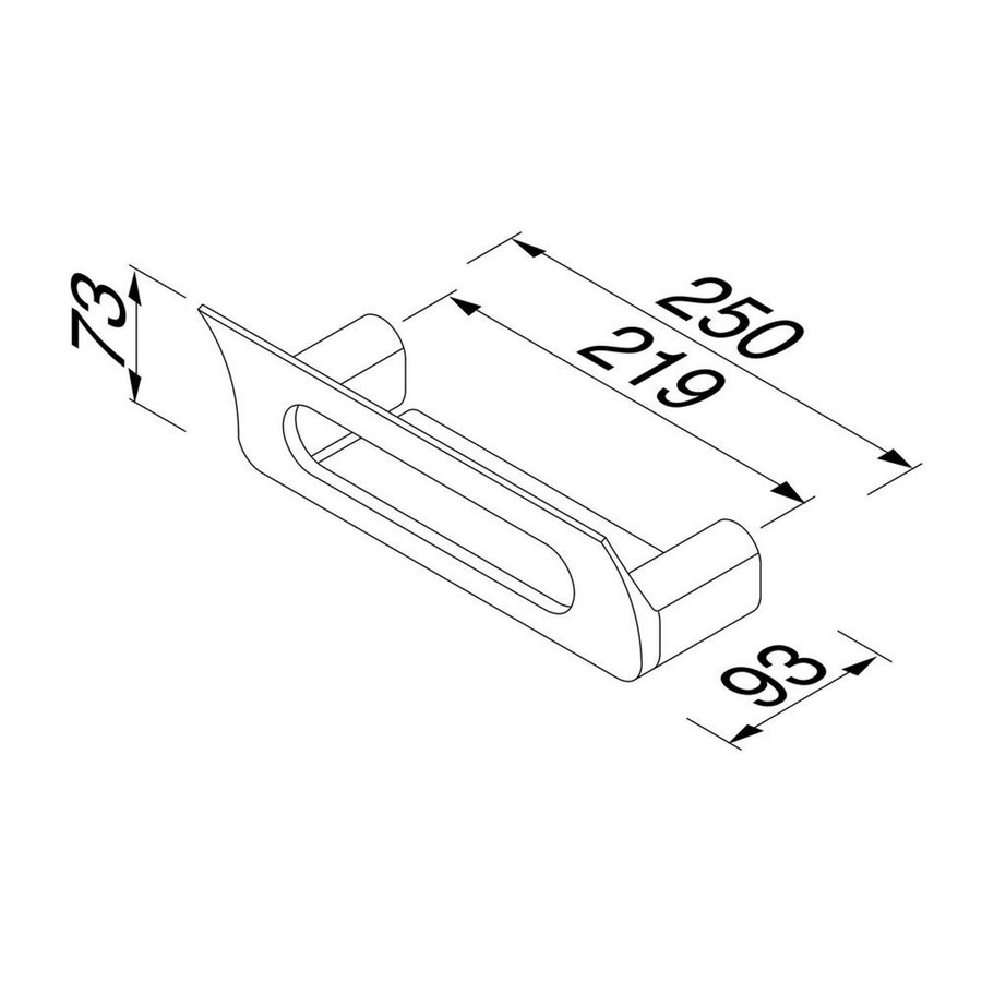 Douchemand Geesa Wynk 25 cm Chroom