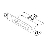 Douchemand Geesa Wynk 25 cm Smal Chroom