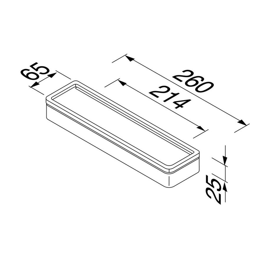 Planchet Geesa Frame 26 cm Wit Chroom