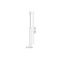 Aquasplash Dawn Pendant Lampbuis Diameter 6 cm 28W Goud