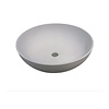 Sanimex Waskom Njoy Solidthin Rond 39 cm Met Pop-Up Solid Surface Mat Wit