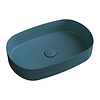 Wastafel Sapho Infinity 55x36 cm Mat Petrol