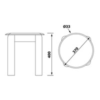 Krukje Sapho Colored Mat Zwart