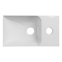 Fontein Sapho Piccolino 30,8x10x17cm Rechts Kraangat Wit