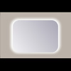 Sanicare Spiegel Rechthoek Sanicare Q-Mirrors Afgeronde Hoeken 60x85 cm PP Geslepen LED Warm White Zonder Sensor
