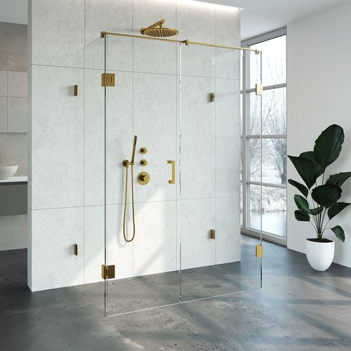 Douchecabine Compleet Just Creating Profielloos XL 80x140 cm Goud 