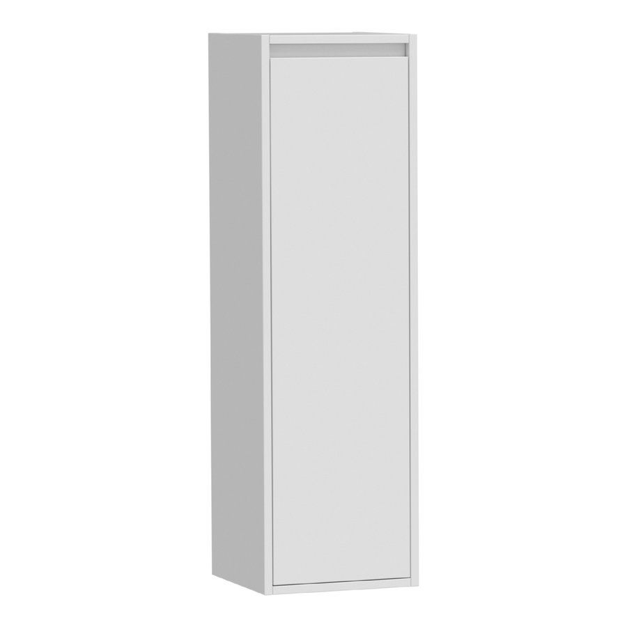 Hoge Kast NEXXT Exclusive Line Rechtsdraaiend 120x35x35 cm Hoogglans Wit