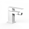 Tres Bidetmengkraan Tres Slim Exclusive 1-Hendel Uitloop Recht Vierkant Mat Wit